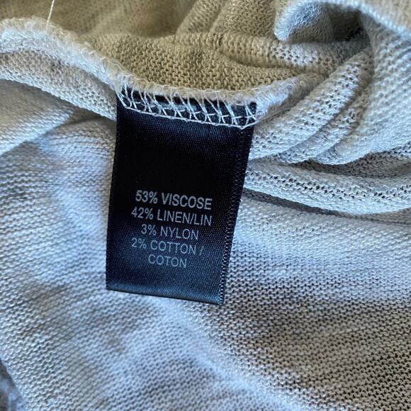 Parkhurst Spring / Summer Linen Blend V- Neck Pullover Sweater - Picture 3 of 7